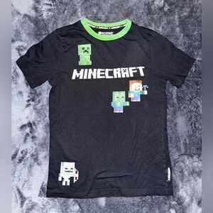 Mojang 2018 Minecraft Kids Embroidered Graphic T Shirt Size Large